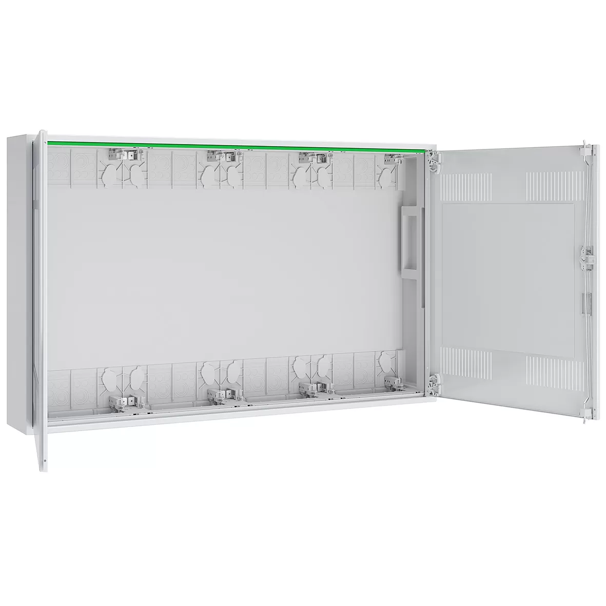 ABN Feldverteiler AP T:160mm Leer 4x4-Reihig mit Mediatüre ABNRM404L02