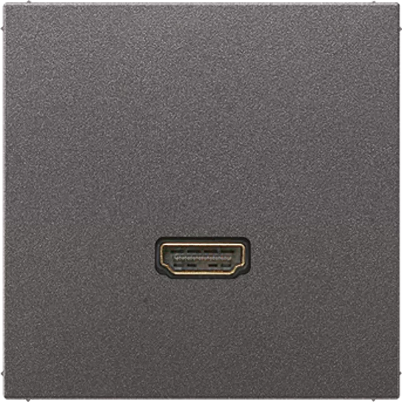 Jung Multimedia-Anschlusssystem HDMI, Serie LS, anthrazit (lackiertes Aluminium) MAAL1112AN