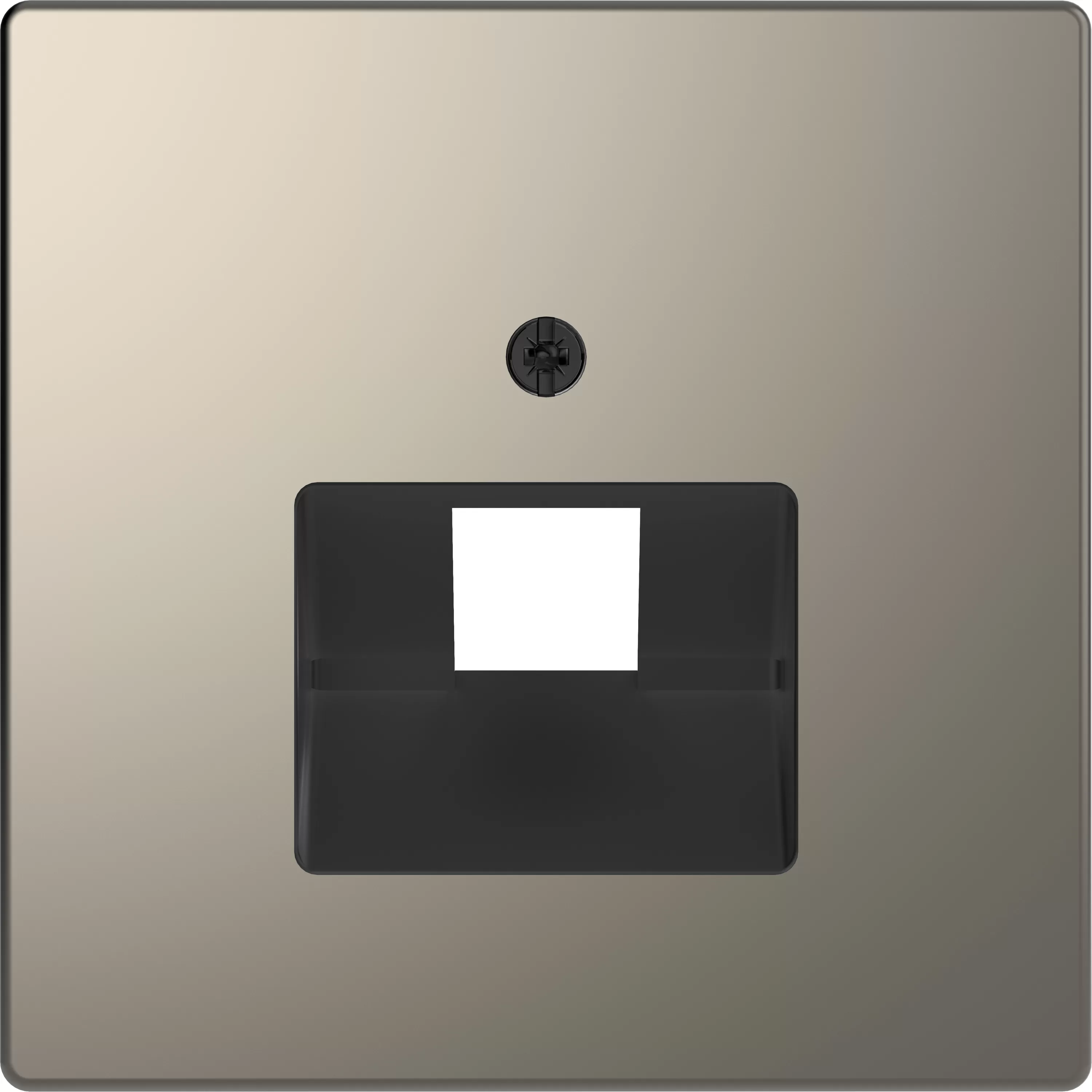 Merten Zentralplatte für UAE-Einsatz, 1fach, Nickelmetallic, System Design MEG4521-6050