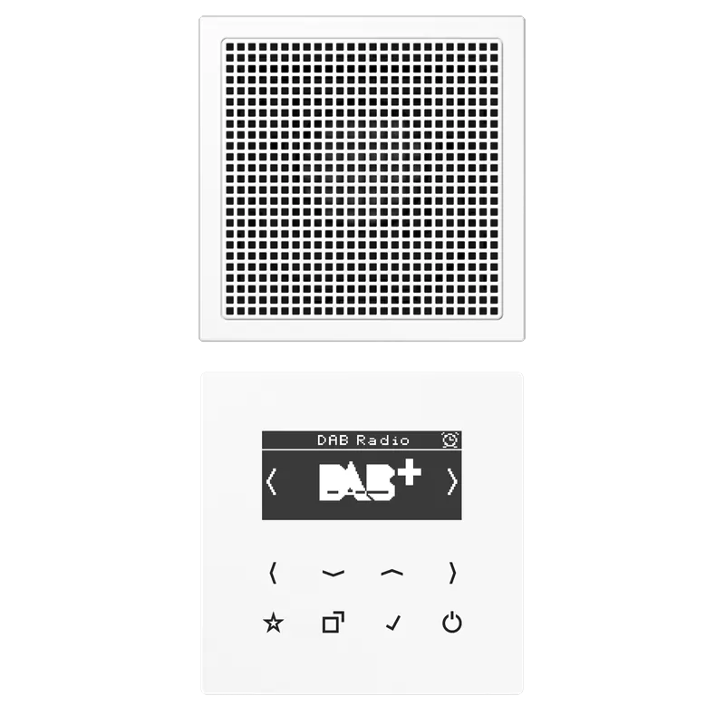 Jung Smart Radio DAB+, Set Mono, Serie LS, alpinweiß DABLS1WW