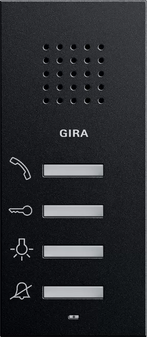 Gira Wohnungsstation AP System 55 Schwarz m 1250005