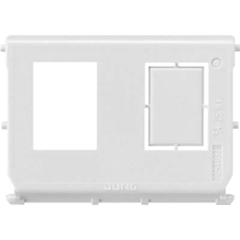Jung Montage-Einsatz, 2fach, 110 Connect, RJ 45 System, geschirmt 54-25WE