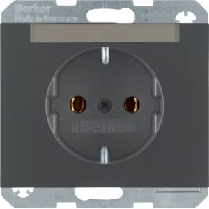 Berker Steckdose SCHUKO m BF K.1 anthrazit ma 47397006