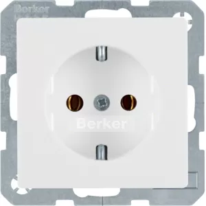 Berker Steckdose SCHUKO Q.1/Q.3 polarweiß samt 41436089