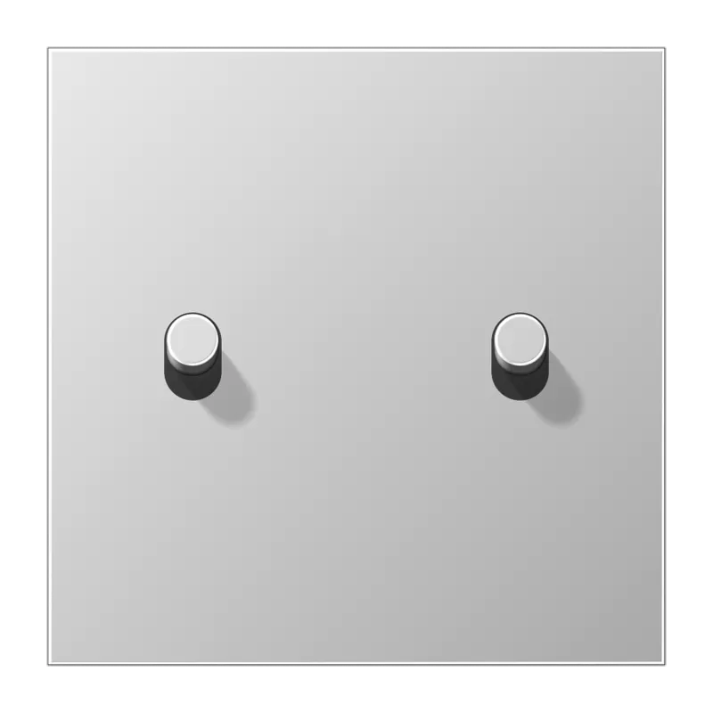 Jung Abdeckung mit Kipphebel, Zylinder, 1fach, 2 Kipphebel, Serie LS 1912, Aluminium AL12-5R0