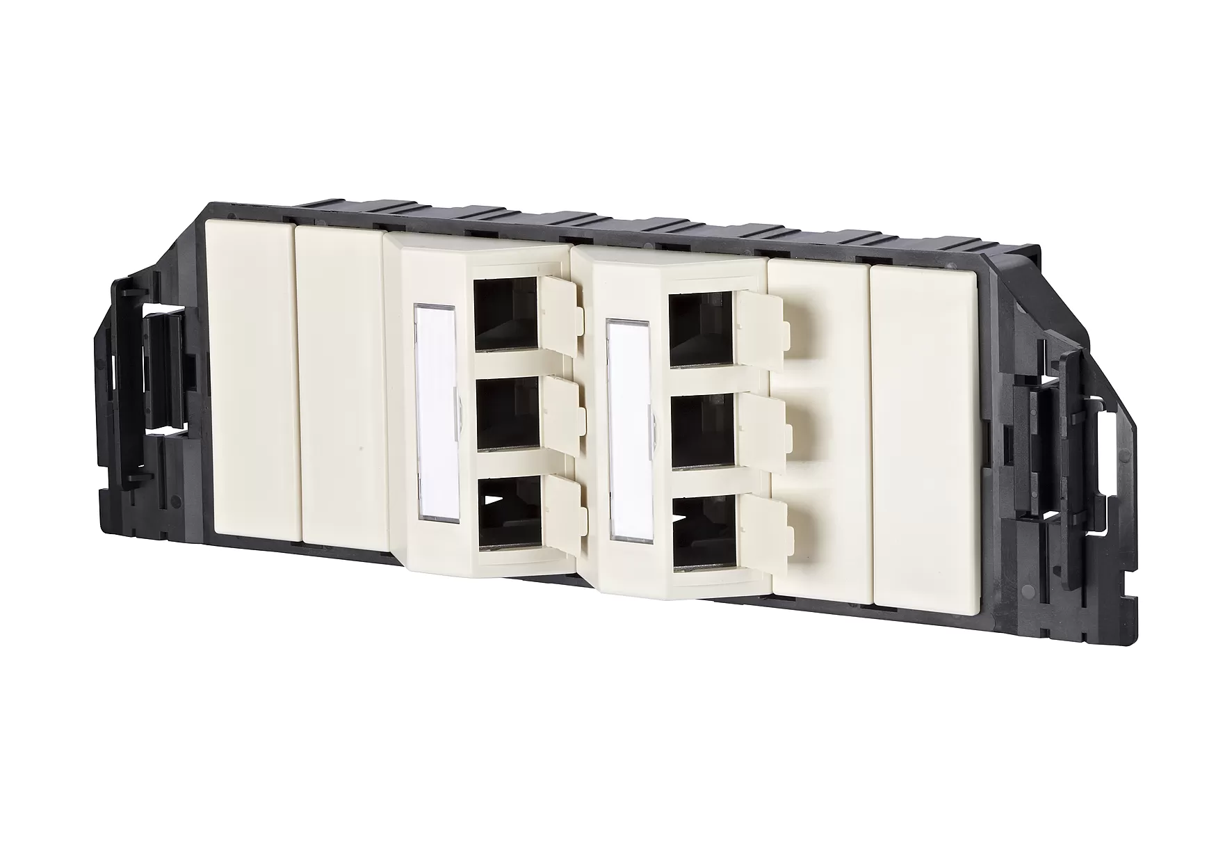Metz Connect Subway Unterflureinheit GB3 Modul 6 Port unbestückt perlweiß 1309360601-E