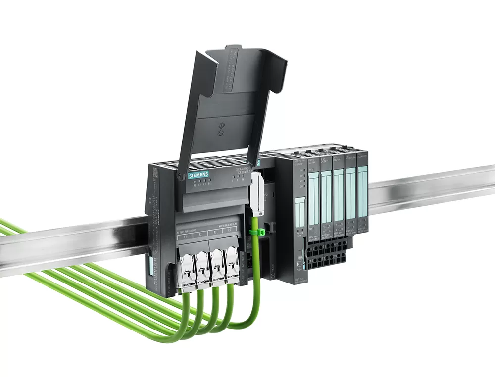 Siemens SCALANCE XF204IRT, managed Layer 2 Flat Switch, 4x RJ45 6GK52040BA002BF2