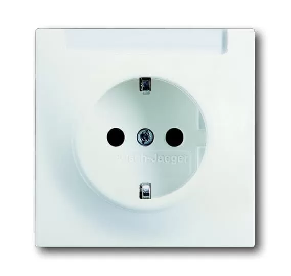 Busch-Jaeger 20 EUN-774 | SCHUKO® Steckdosen-Einsatz mit Beschriftungsfeld