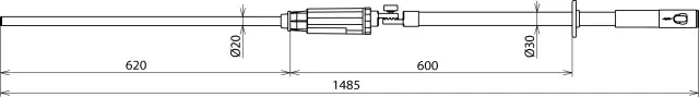 Dehn Spannungsprüfer PHE III 3 10kV 50Hz Kat. S m. Zahnkupplung 767941