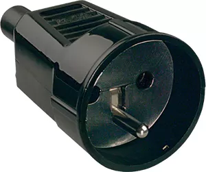 Bachmann Kupplung mit Erdungsstift B/F, schwarz 912.173