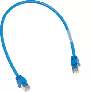 Hager Patch-Leitung RJ45 für WAN,blau,1m ZZ45WAN100