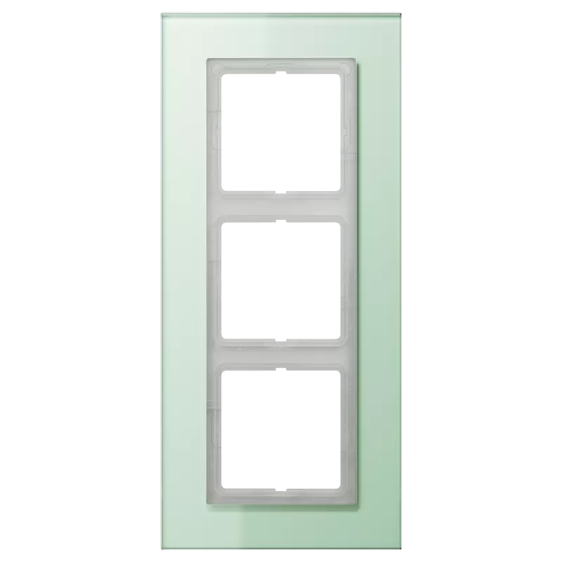 Jung Glasrahmen 3fach, senkrechte und waagerechte Montage, Glas, LS PLUS, mattweiß LSP983GLAS