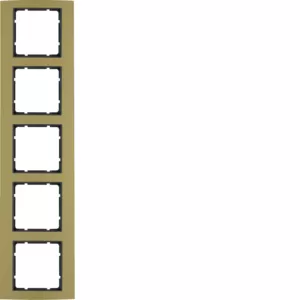 Berker Rahmen 5fach B.3 Alu gold/anthrazit 10153016