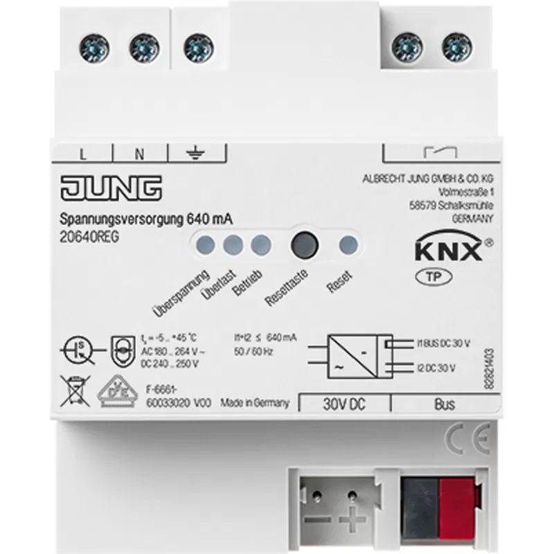 Jung KNX Spannungsversorgung, 640 mA 20640REG