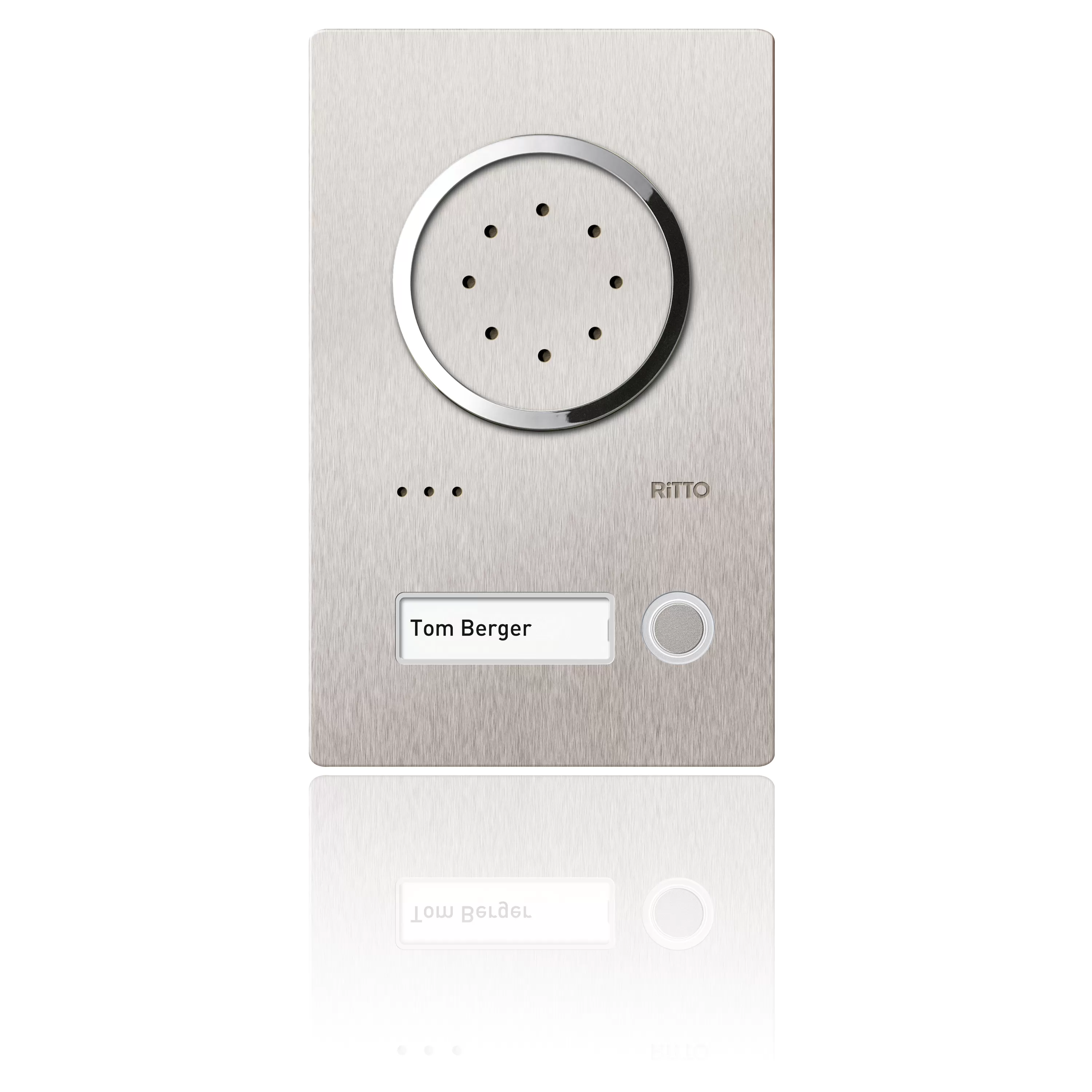 Ritto Acero Edelstahl-Türstation Audio, 1 WE, Audio, Edelstahl 1810120