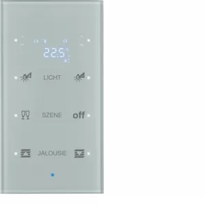 Berker Glas-Sensor 3f m Te.reg TS konf alu 75643134
