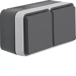Berker Steckdose SCHUKO 2f waag m KD W.1 ligrau 47843515