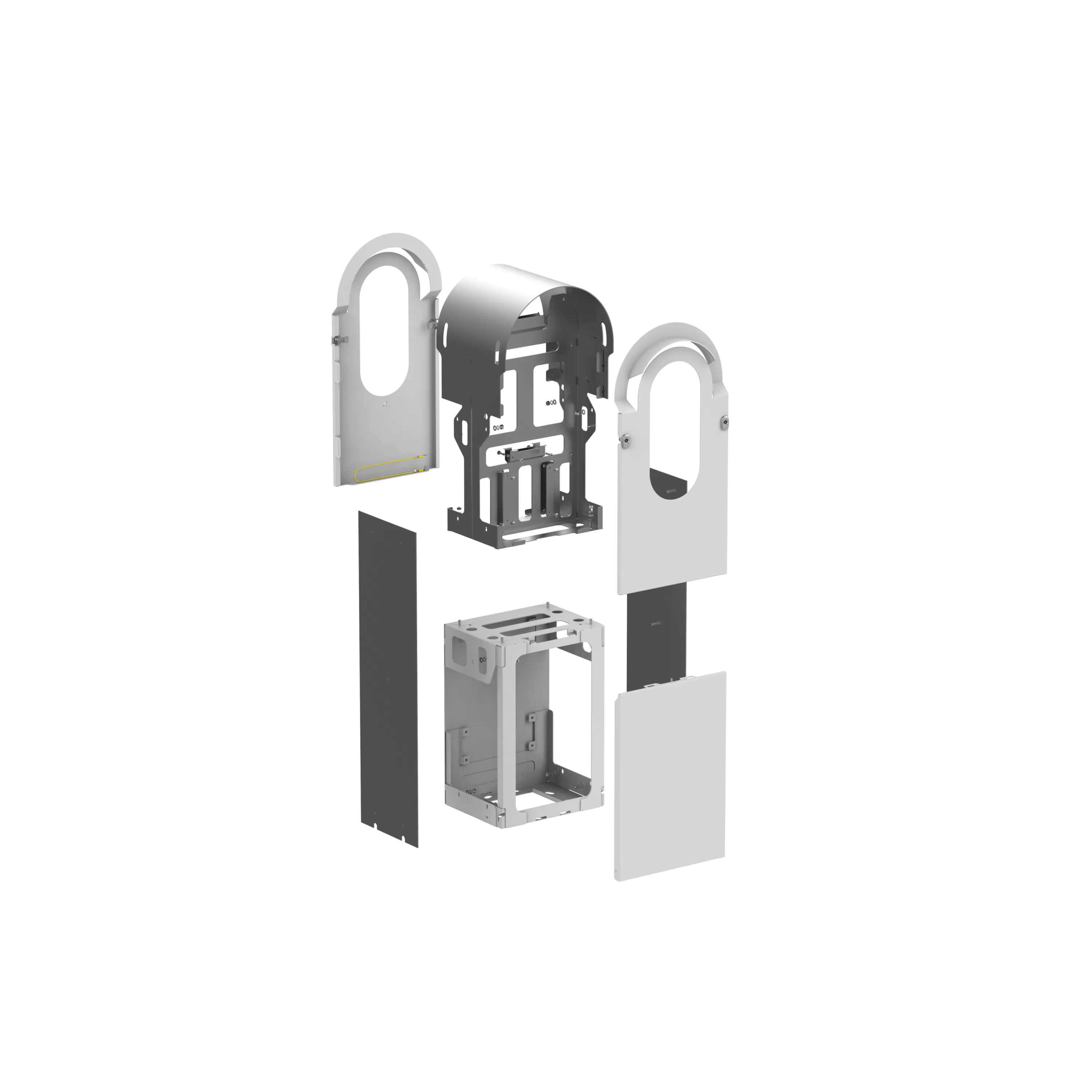 Schneider Electric Metallic-Kit für EVlink Pro AC Bodenmontage 2 Ladepunkte, IK10, C4M EVA1RFKS2