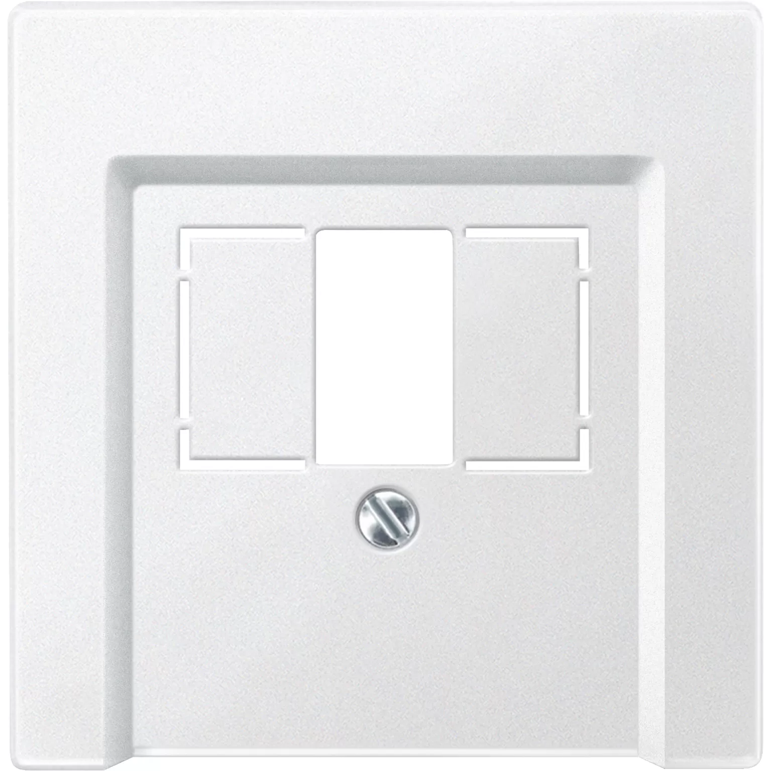 Merten Zentralplatte für TAE/Audio/USB, polarweiß, System M 297919