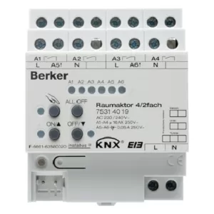 Berker Raumaktor 4/2f 16A Sß Hd Sta REG KNX 75314019