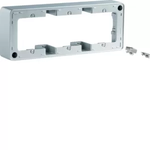 Berker Aufputz-Rahmen 3fach alu samt lackiert 10316084