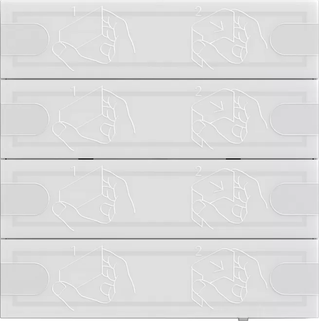 Gira KNX Tastsens.4 Komfort 4f TS4 Weiß 5004003