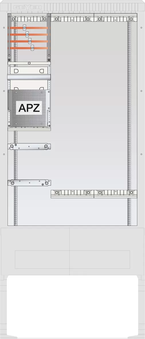 ABN Zähleranschlusssäule SAS, APZ, 4pol SZ207AL0400