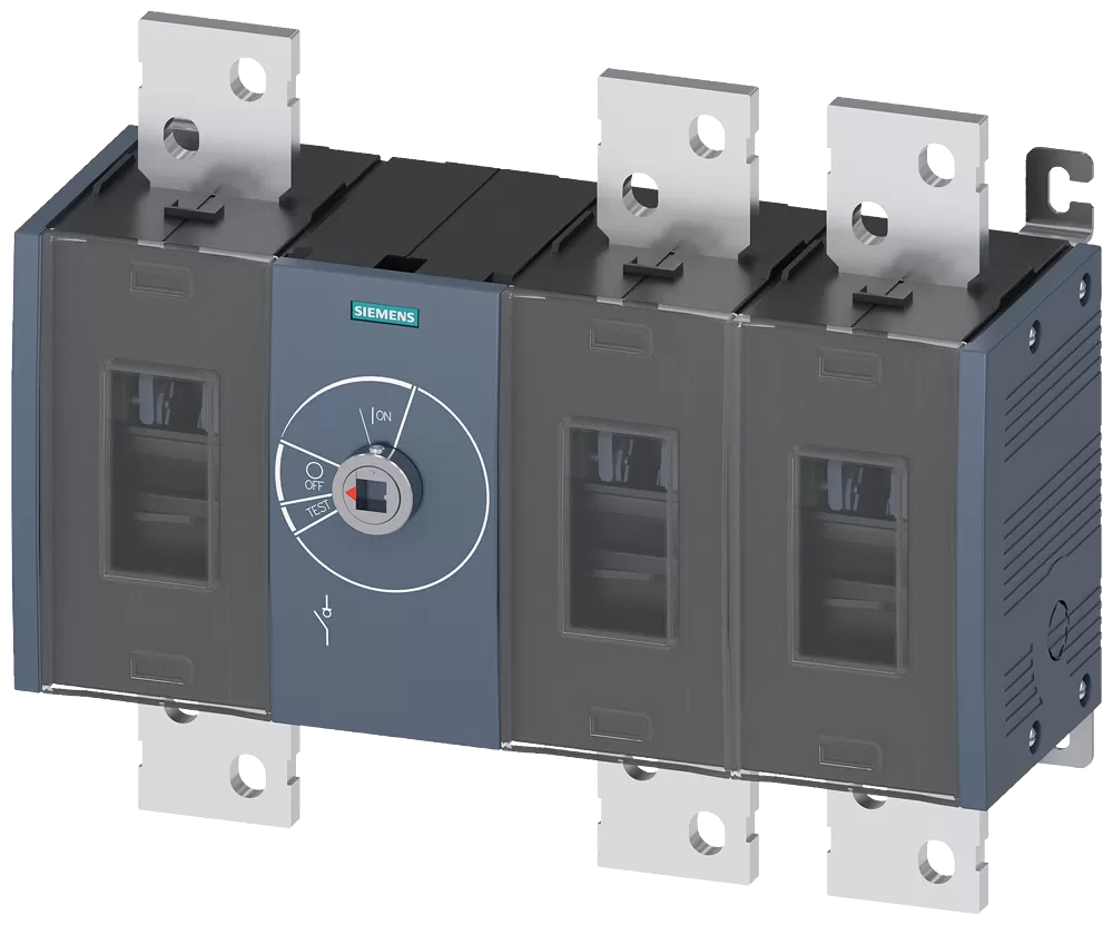 Siemens Lasttrennschalter 1000A, Baugr. 5, 3-polig Frontantrieb mittig Grundgerät 3KD50300RE200