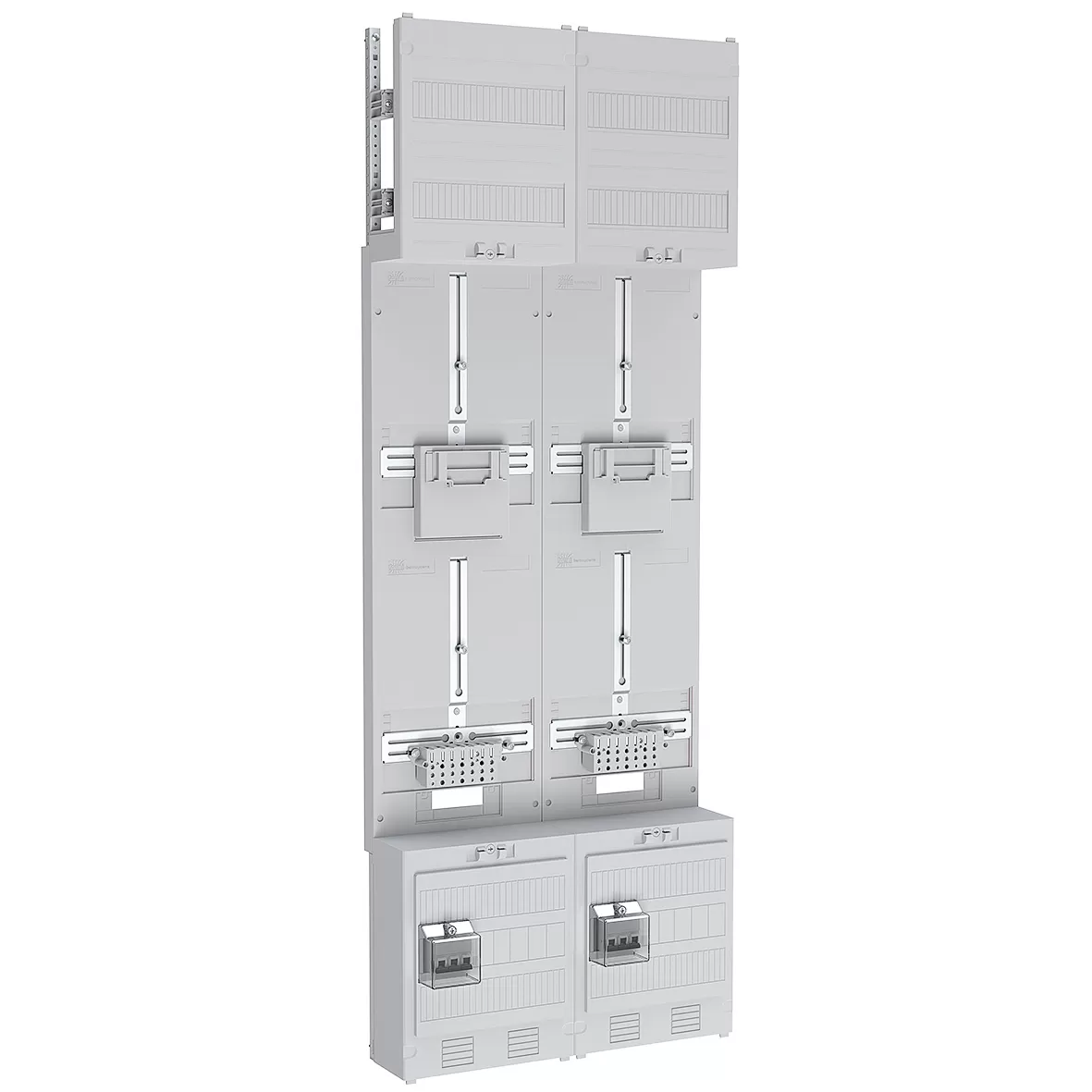 ABN Zählerplatz 3Pkt 2Z 2R 6x63A m. SAS LUX5pol BxH: 250x1350mm 16qmm Z29222L