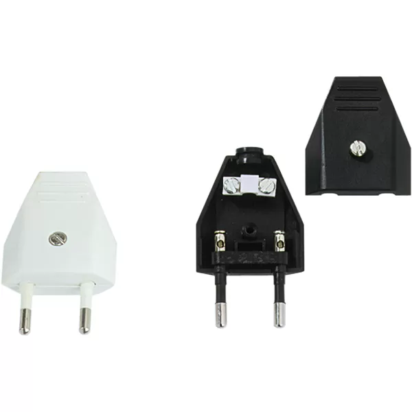 Bachmann Euroflachstecker Schraubanschluss weiß 900.003