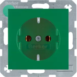 Berker Steckdose SCHUKO S.1/B.3/B.7 grün matt 41431913