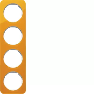 Berker Rahmen 4fach R.1 Acryl orange Transl. pw 10142339