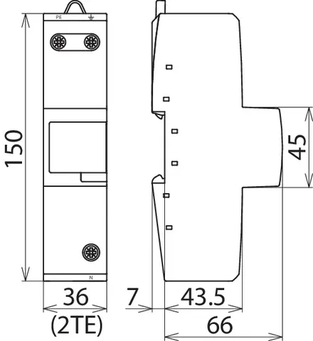 Dehn N-PE-Blitzstromableiter DEHNgap Maxi zum Einsatz für TT- und TN-Systeme 961160