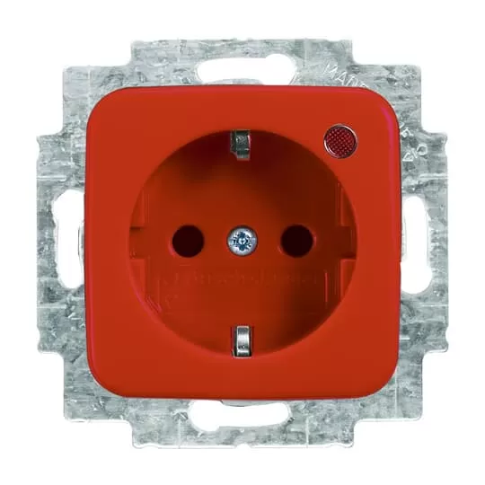 Busch-Jaeger 2310EUGL/VA-217-12 | Busch-Protector® SCHUKO® Steckdosen-Einsatz mit Überspannungsschutz
