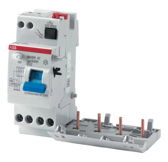 ABB DDA204A-63/0,3 FI-Block für S204 4P,Typ A,63A,300mA 2CSB204101R3630
