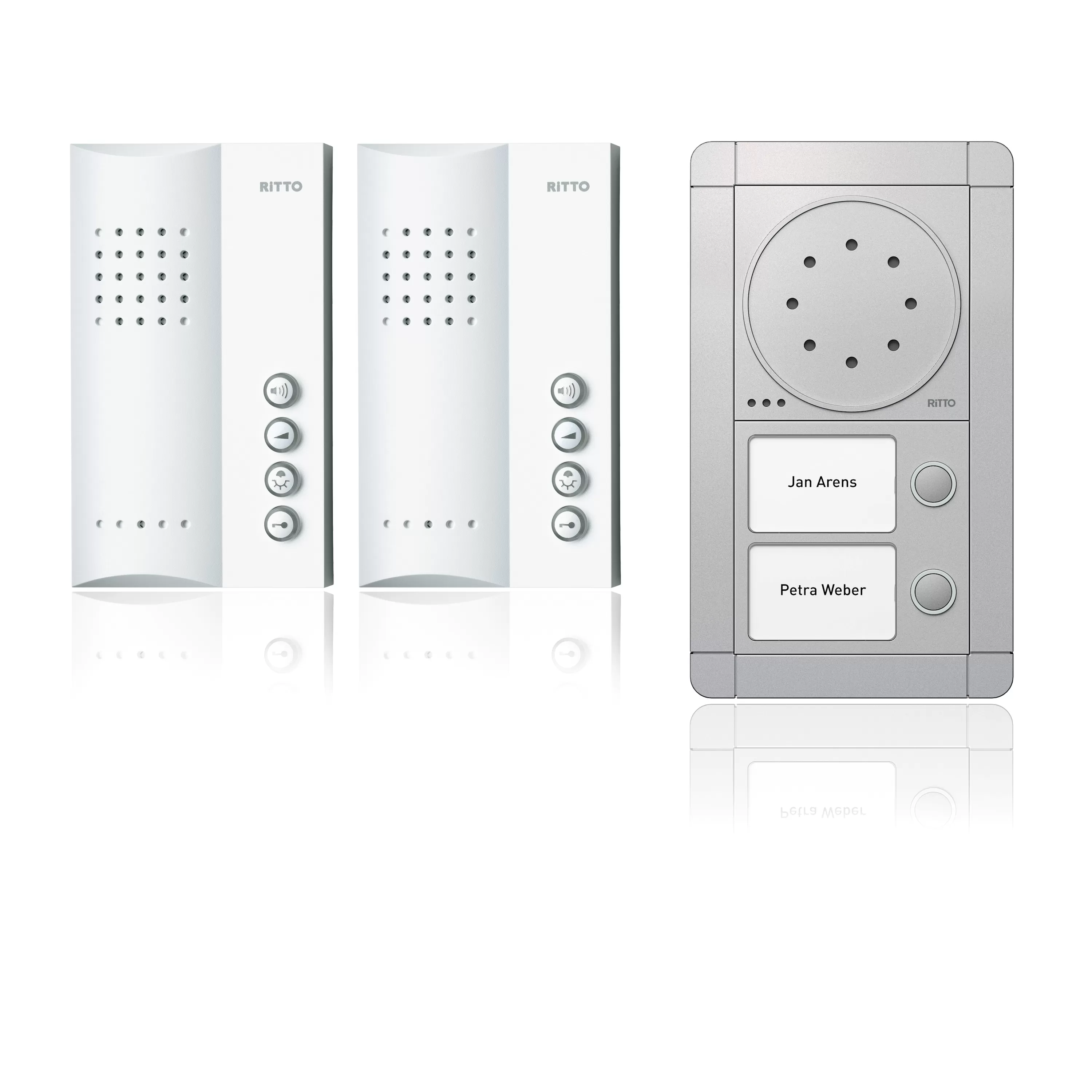Ritto Portier Audio Set 2 WE, silber/weiß 1891220