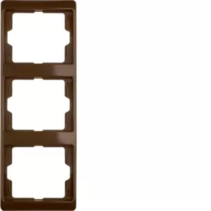 Berker Rahmen 3fach senk Arsys braun glänz 13330001