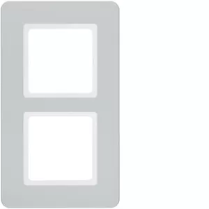Berker Rahmen 2fach Q.7 Alu samt lackiert 10126184