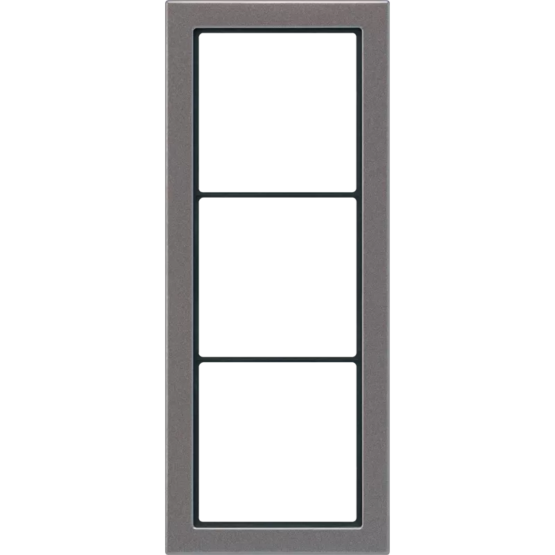 Jung Rahmen, 3-fach, FLAT DESIGN, anthrazit (lackiertes Aluminium) FDAL2983AN