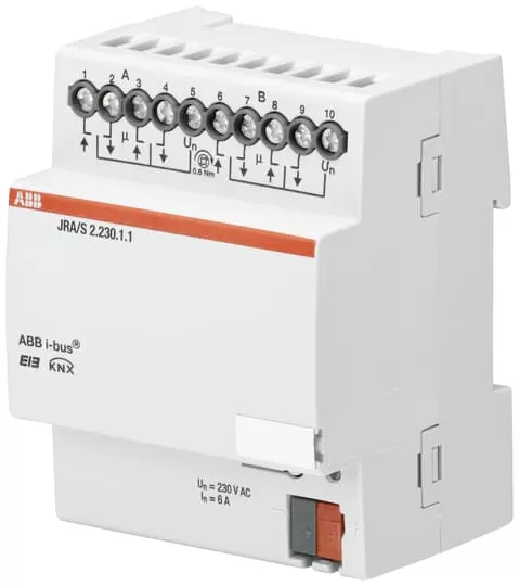 ABB JRA/S2.230.1.1 Jalousie-/Rollladenaktor, 2fach, 230 V AC, REG 2CDG110129R0011