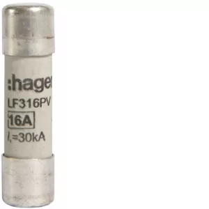 Hager Sicherung für PV 10x38 mm 1000V DC 16A LF316PV