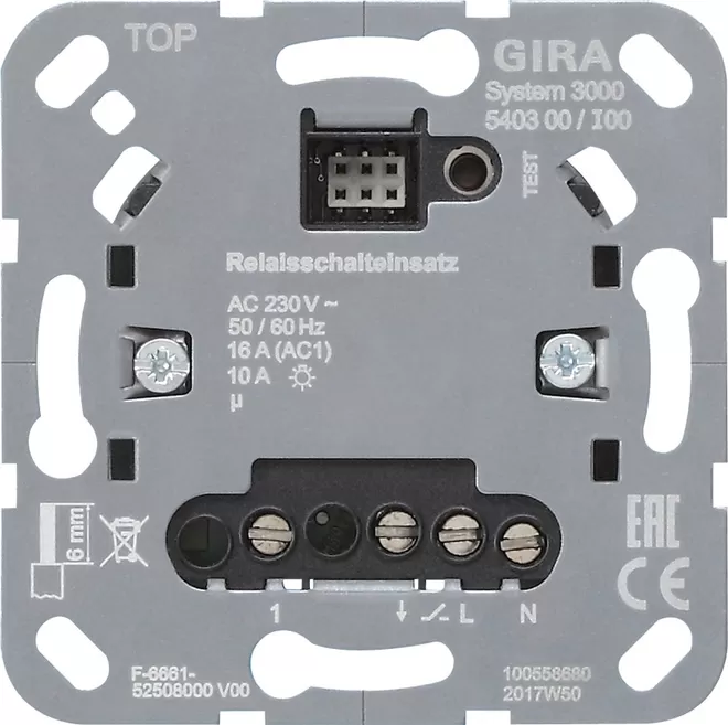 Gira S3000 Relaisschalteins. Einsatz 540300