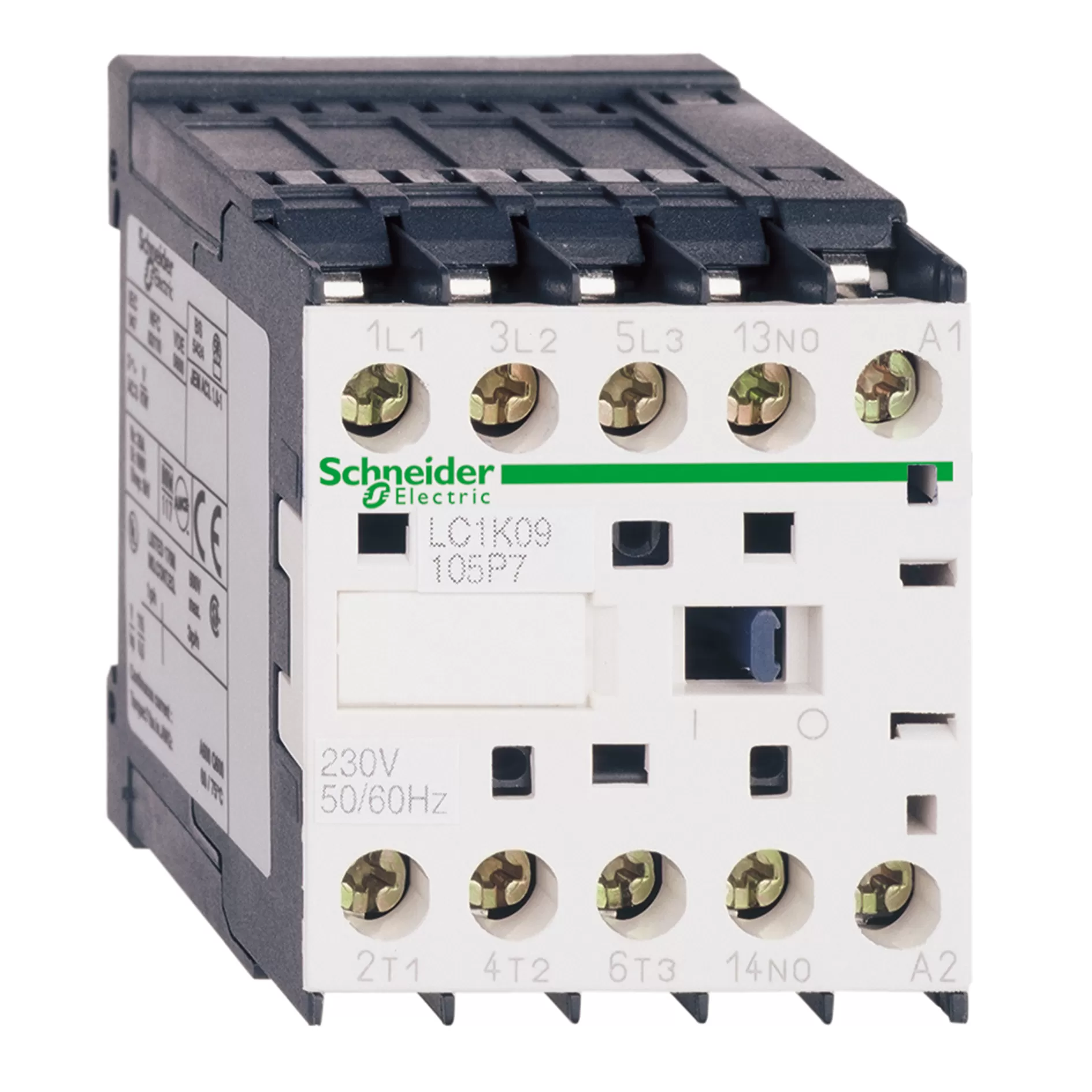 Schneider Electric Leistungsschütz LC1K 3p, +1Ö, 4 kW, 9 A, 400 V AC3, Spule 24 V AC LC1K09015B7