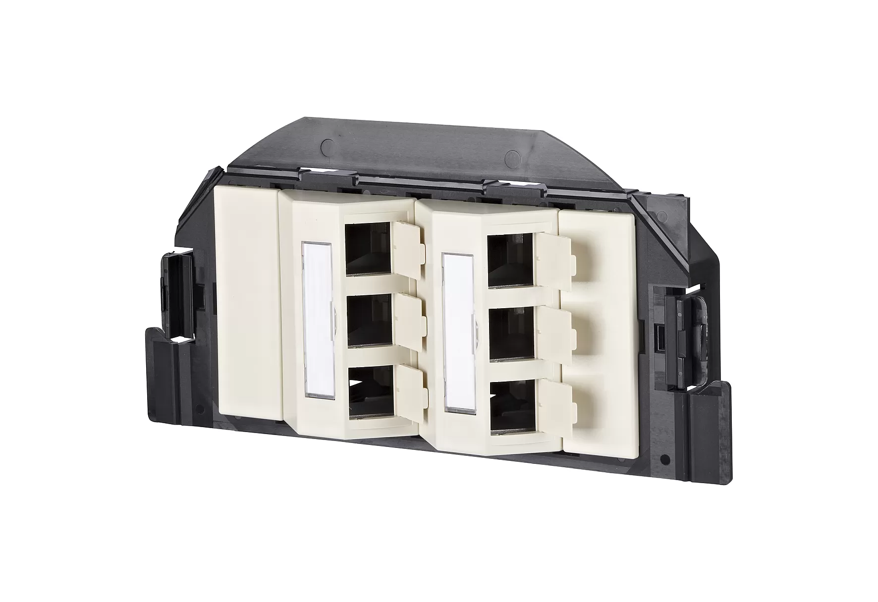 Metz Connect Subway Unterflureinheit GB2 Modul 6 Port unbestückt perlweiß 1309350601-E