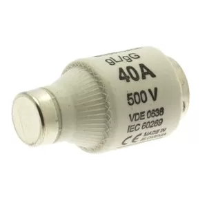 Eaton Sicherungseinsatz, Niederspannung, 40 A, AC 500 V, 50 kA, D3, gL/gG, DIN, IEC, träge 40D33