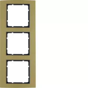 Berker Rahmen 3fach B.3 gold/anthrazit 10133016