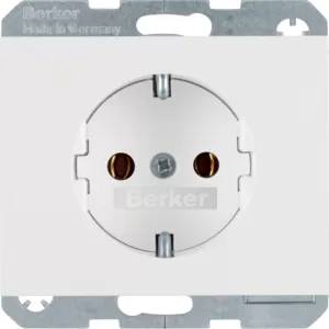 Berker Steckdose Schuko K.1 polarweiß glänzend 47157009