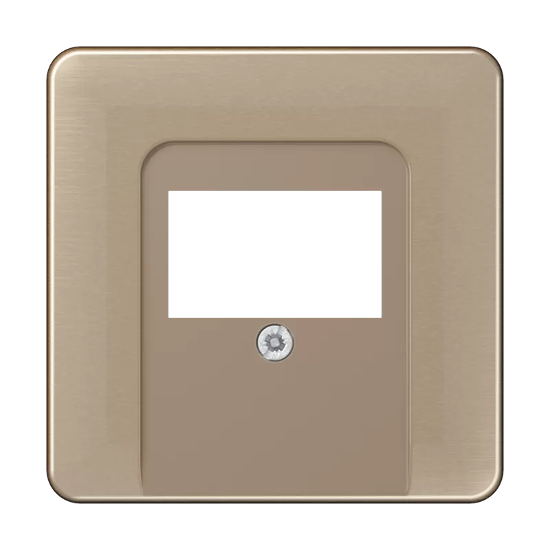 Jung Abdeckung für TAE-Anschlussdosen, Aluminium eloxiert, Serie CD, gold-bronze CD569TGB