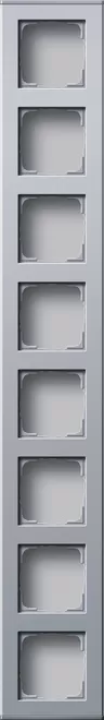 Gira Profil 8f senkr. + waager. Profil 55 Aluminium 136626
