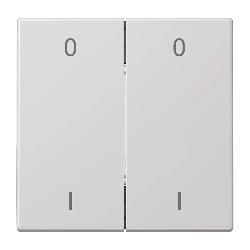 Jung EnOcean Funk-Wandsender 4-kanalig, Symbole 0 I, Serie LS, lichtgrau ENOLS995-01LG